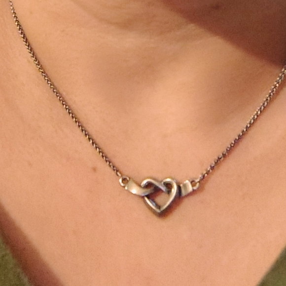 James Avery Sterling Silver Heart Knot Necklace - Picture 4 of 4